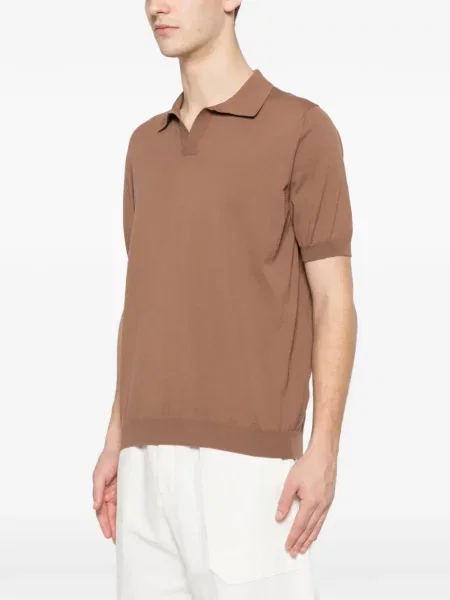 Gulerat tricou Tagliatore maro