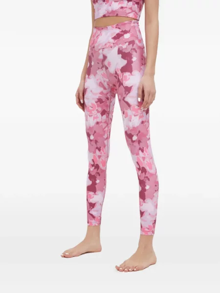 Leggings Casall cu imagine cu imprimeu abstract roz