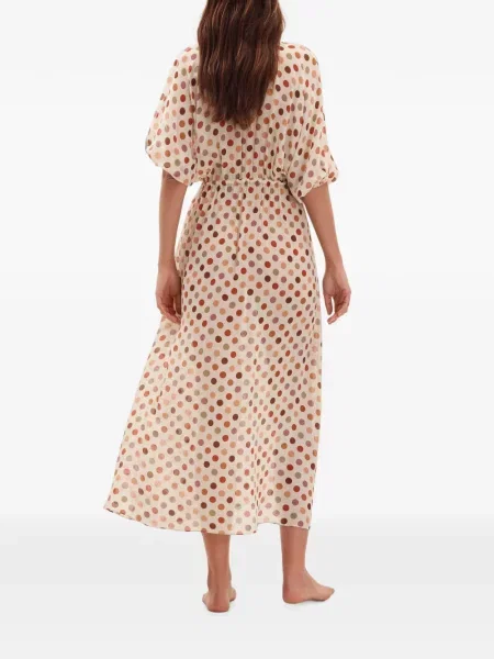Rochie midi Eres cu buline cu cordon