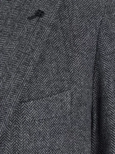 Sacou Tagliatore cu model herringbone gri