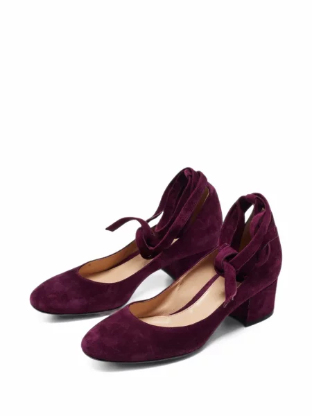 Pantofi cu toc Gianvito Rossi cu legături violet