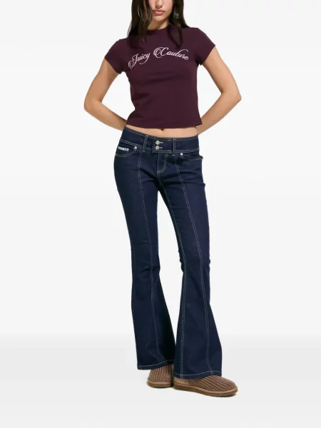 Tricou Juicy Couture cu imagine violet