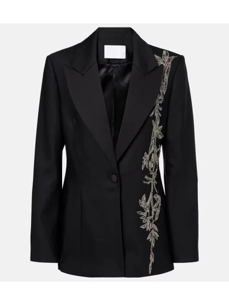 Volneni blazer Costarellos črna