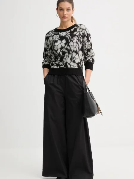 Светр з додаванням мохеру United Colors of Benetton чорний