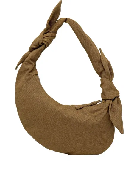 Torebka Stine Goya z koralikami brązowa