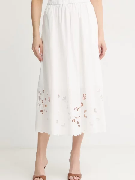 Weekend Max Mara fustă din CARAVAN alb