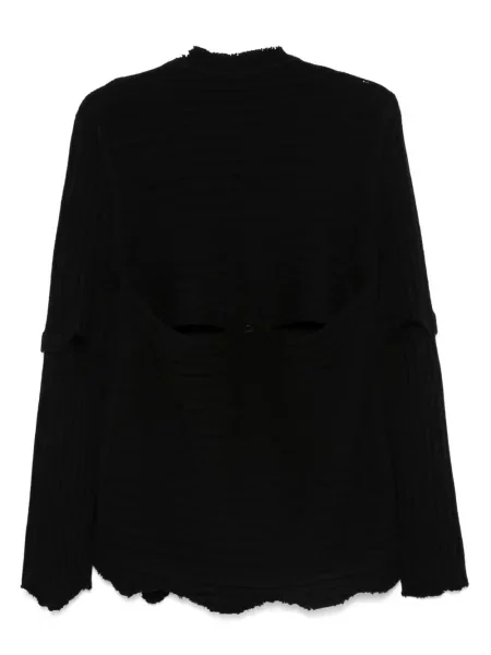 Briaunotas megztinis Helmut Lang juoda