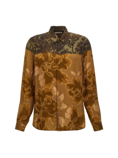 Koszula Dries Van Noten brązowa