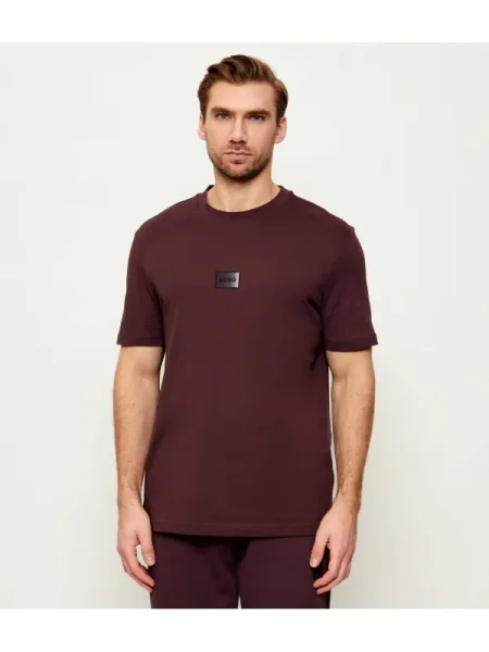HUGO Tricou Danotie | bordo