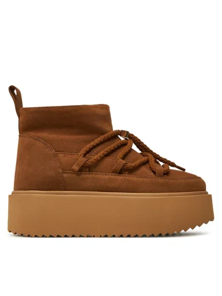 Inuikii Cizme de zăpadă Classic Low Platform maro