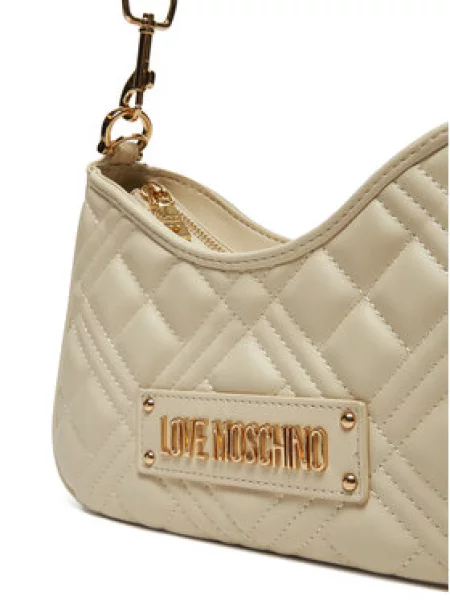 Ročna torba LOVE MOSCHINO Écru bež