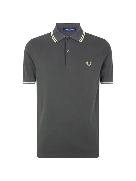 Поло тениска Fred Perry сиво