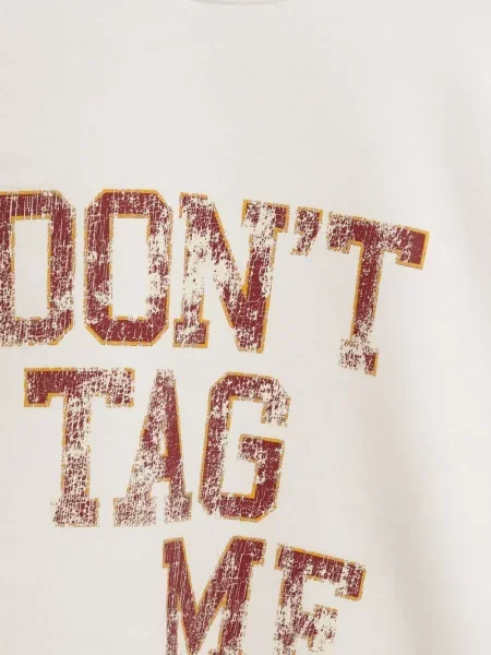 Суитчър Maison Mihara Yasuhiro с принт с кръгло деколте