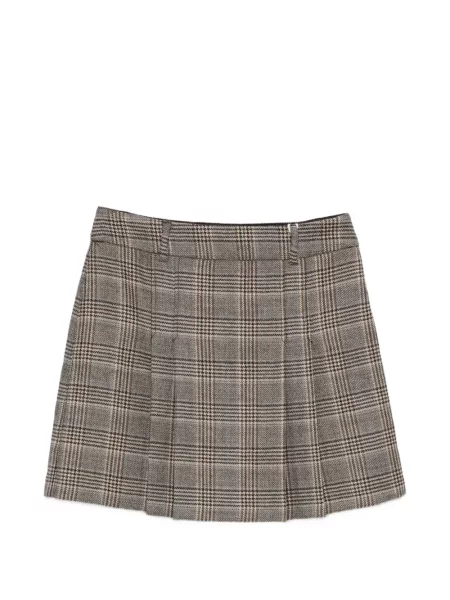 Fusta mini Pennyblack în carouri gri