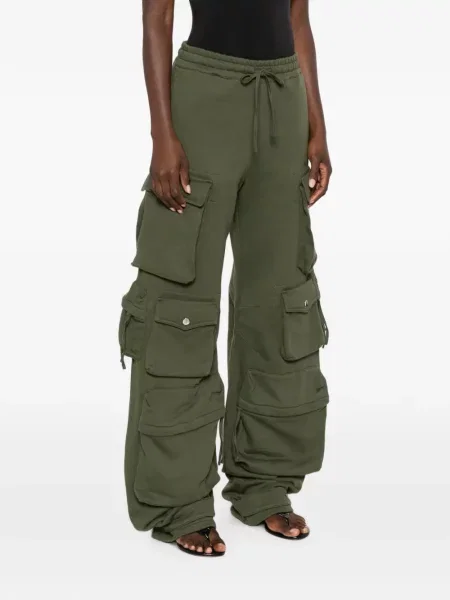 Pantaloni cargo The Attico alergare verde