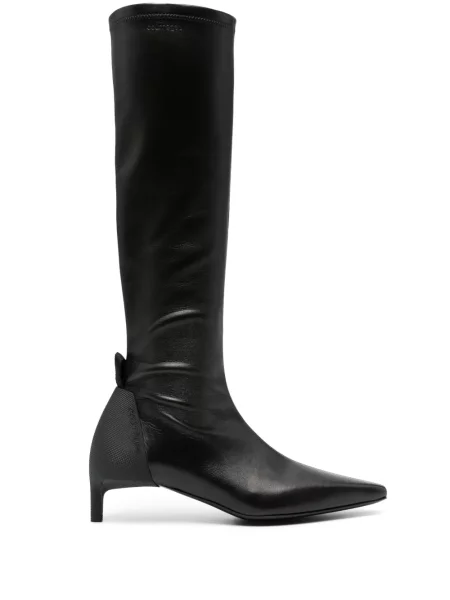 Botine Courreges din piele negru