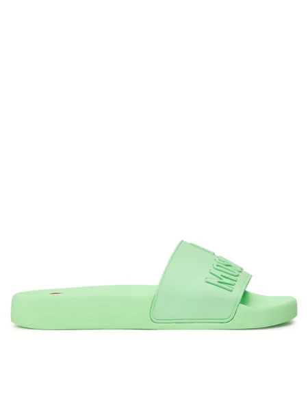 Klapki LOVE MOSCHINO zielone
