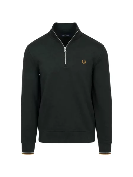 Пуловер Fred Perry бродиран зелено