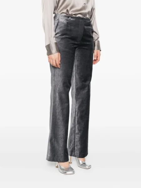 Pantaloni Forte_forte de catifea gri