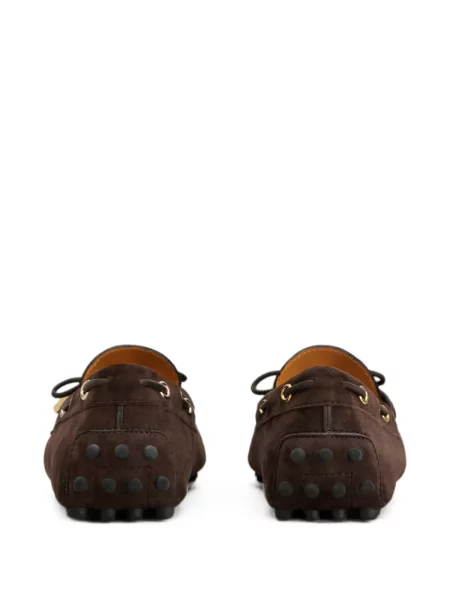 Pantofi loafer Tod's din piele de căprioară maro