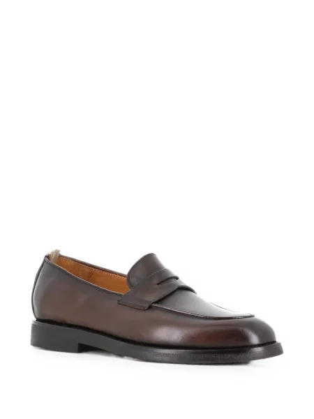 Pantofi loafer Officine Creative din piele maro