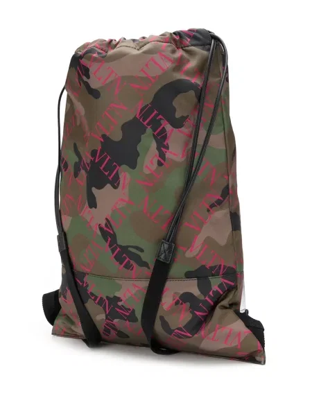 Rucsac Valentino Garavani cu model camuflaj verde