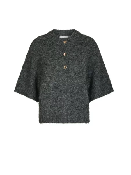 Sweter Neo Noir wełniany szary