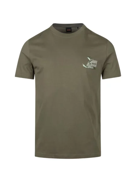 Tricou Boss cu imagine verde