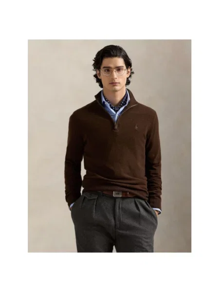 Sweter Polo Ralph Lauren wełniany brązowy