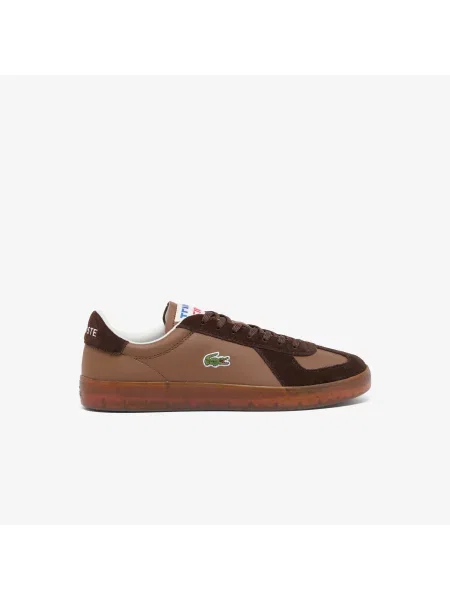 Lacoste Skórzane Sneakersy Baseshot Pro brązowy