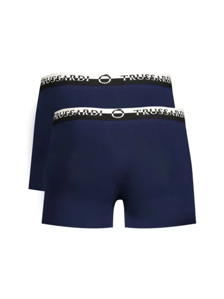 Bokserki Trussardi z logo niebieskie