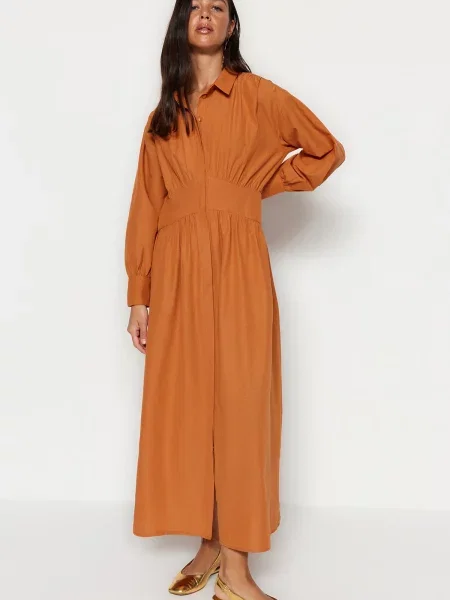 Rochie Trendyol țesută portocaliu