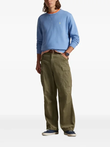 Șapcă Polo Ralph Lauren cu broderie din țesătură twill în carouri albastru
