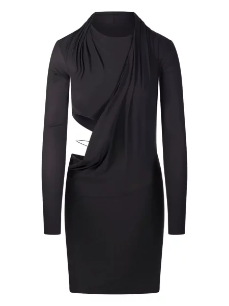 Rochie Amazuìn drapată de costum maro