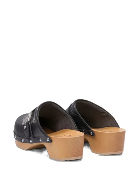 Papuci tip mules Scholl negru