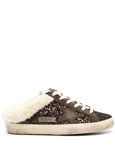 Papuci tip mules Golden Goose auriu