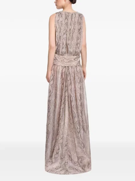 Rochie maxi Elie Saab de mătase cu imagine