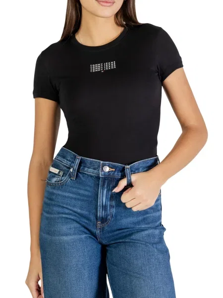 Tricou Tommy Hilfiger Jeans negru