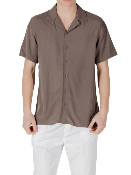 Къс риза Gianni Lupo с къс ръкав бяло