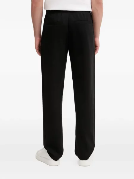 Pantaloni Armani Exchange cu autograf negru