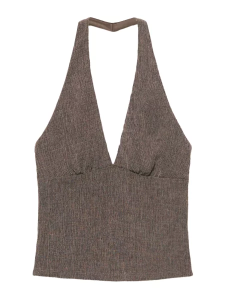 Pull&Bear Top închis maro