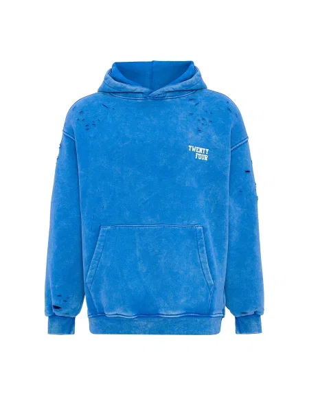 VAMOS CLO Mikina královská / offwhite modrá