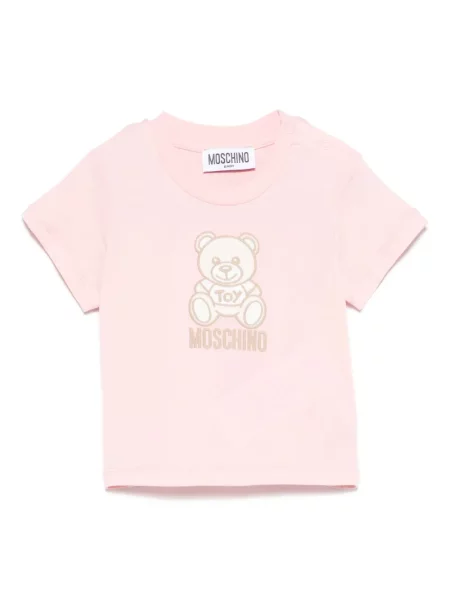 Koszulka dziecięca Moschino różowa