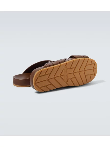 Sandale Bottega Veneta din piele maro