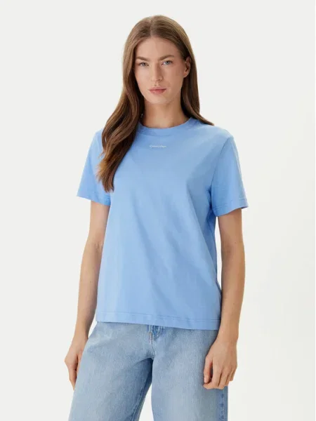Calvin Klein Tricou Classic Logo albastru