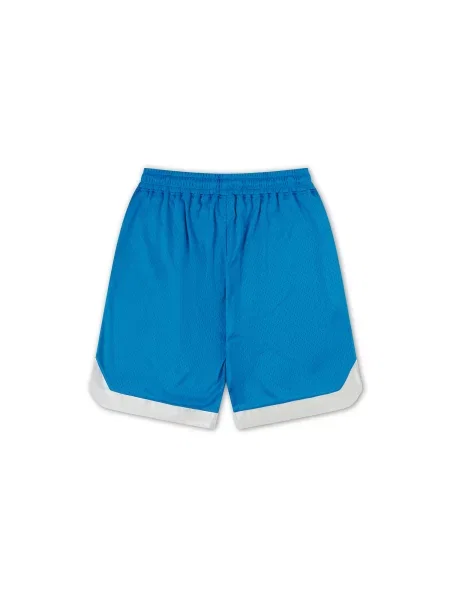 Pantaloni turcoaz alb