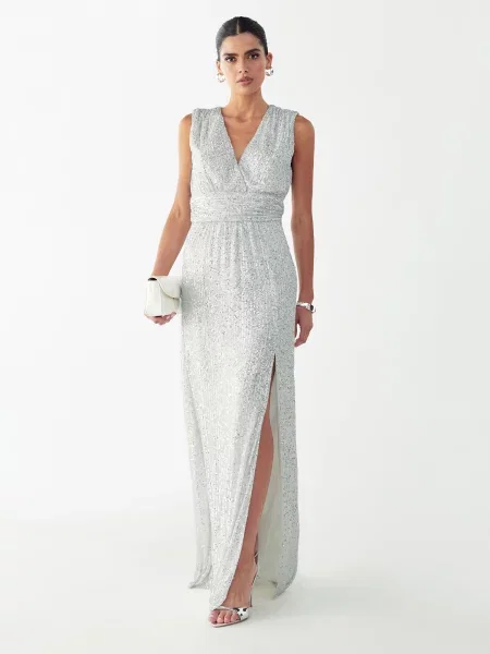 BWLDR Rochie de seară Cottier' alb