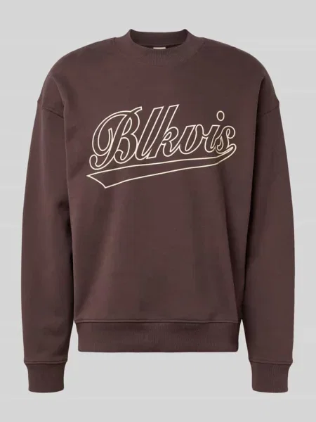Bluza o kroju regular fit z nadrukiem z logo model ‘Source’ Blkvis