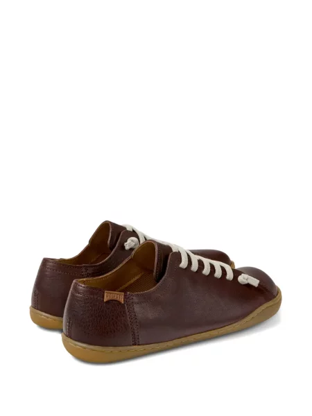 Sneakerși Camper cu șireturi din piele roșu