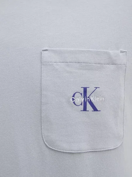 Calvin Klein Underwear kétrészes férfi pizsama elasztánnal szürke